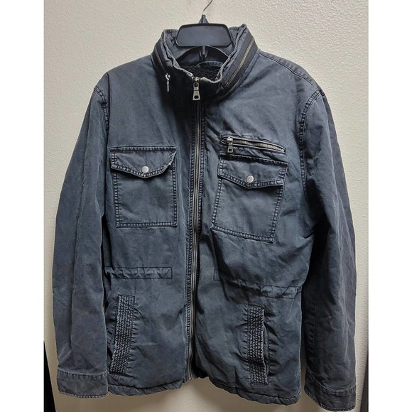 GUESS Sherpa-lined Trucker Bomber Jacket - Picture 2 of 8